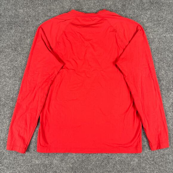 Rhone Henley Shirt Men's Medium Long Sleeve Red - Picture 2 of 8